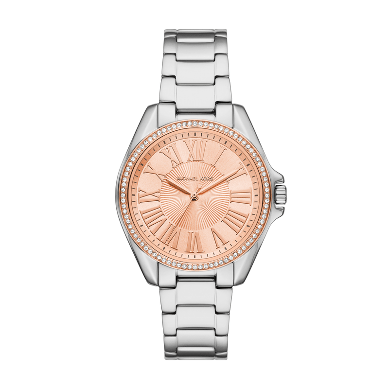 Michael Kors Kacie Three-Hand Stainless Steel Watch MK4854 Watches Michael Kors 