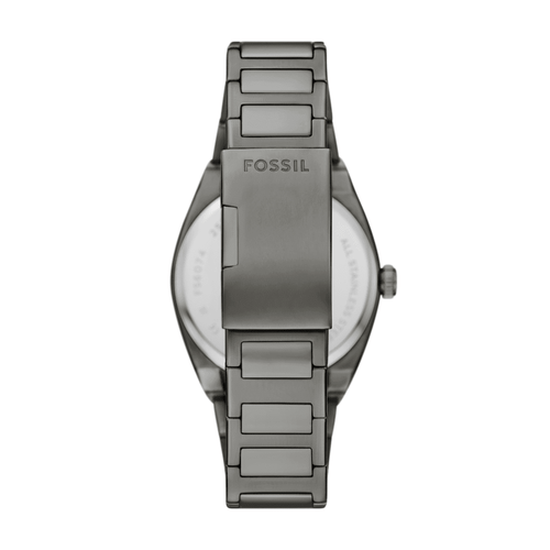 Fossil Everett Three-Hand Date Gunmetal Stainless Steel Watch FS6075 Watches Fossil 