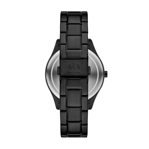 Armani Exchange Multifunction Black Stainless Steel Watch and Necklace Set AX7160SET Watches Armani Exchange 