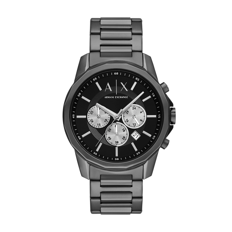 Armani Exchange Chronograph Gunmetal Stainless Steel Watch AX1765 Watches Armani Exchange 