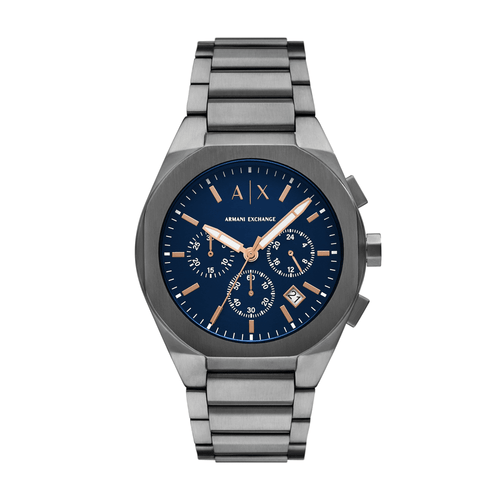 Armani Exchange Chronograph Gunmetal Stainless Steel Watch AX4182 Watches Armani Exchange 