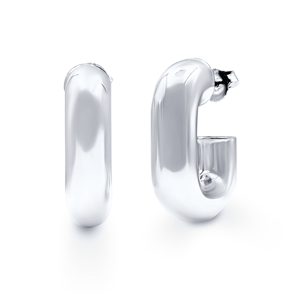 Large Chunky Earrings in Sterling Silver Earrings Bevilles 