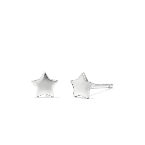 Christmas Star Stud Earrings in Sterling Silver Earrings Bevilles 