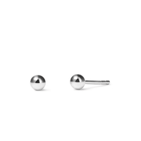 3mm Ball Stud Earrings in Sterling Silver Earrings Bevilles 