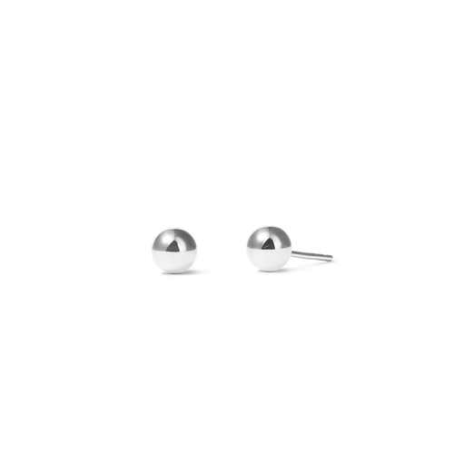 5mm Ball Stud Earrings in Sterling Silver Earrings Bevilles 
