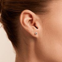 5mm Ball Stud Earrings in Sterling Silver Earrings Bevilles 