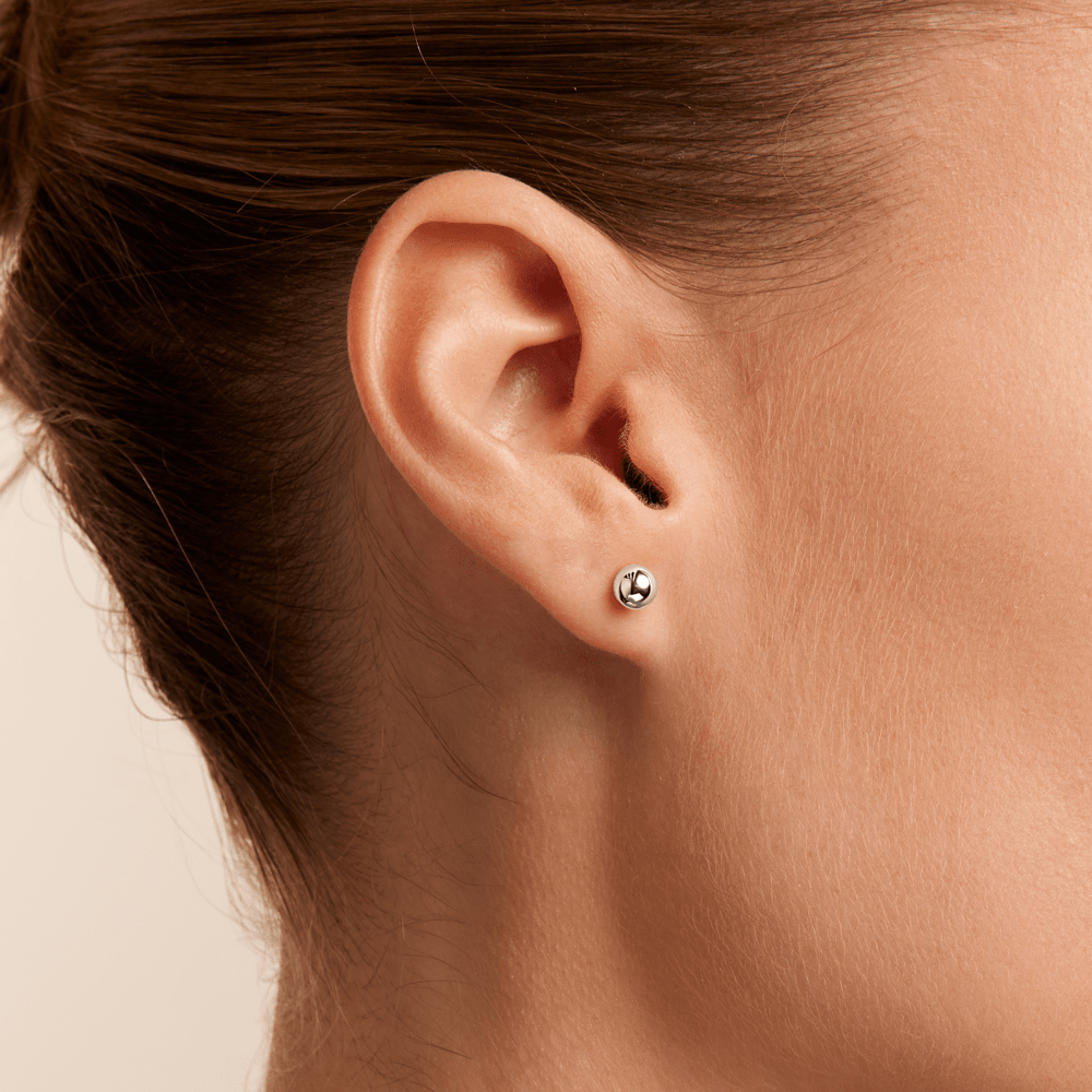 5mm Ball Stud Earrings in Sterling Silver Earrings Bevilles 