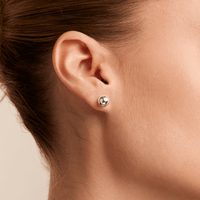 8mm Ball Stud Earrings in Sterling Silver Earrings Bevilles 