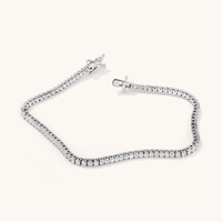 20cm 2mm Width Cubic Zirconia Tennis Bracelet in Sterling Silver Bracelets Bevilles 