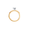1.50ct Laboratory-Grown Diamond Oval Cut Solitaire Ring in 18kt Yellow Gold and 18kt White Gold Rings Bevilles 