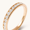 Channel Set Anniversary Ring with 0.50tw of Laboratory-Grown Diamonds in 18kt Yellow Gold Rings Bevilles 
