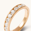 Channel Set Anniversary Ring with 1.00tw of Laboratory-Grown Diamonds in 18kt Yellow Gold Rings Bevilles 