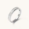Princess Cut Channel Set Anniversary Band with 1.00tw of Laboratory-Grown Diamonds in 18kt White Gold Rings Bevilles 