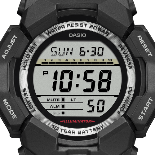 Casio G Shock Black Digital Watch GD010-1D Watches Casio G Shock 