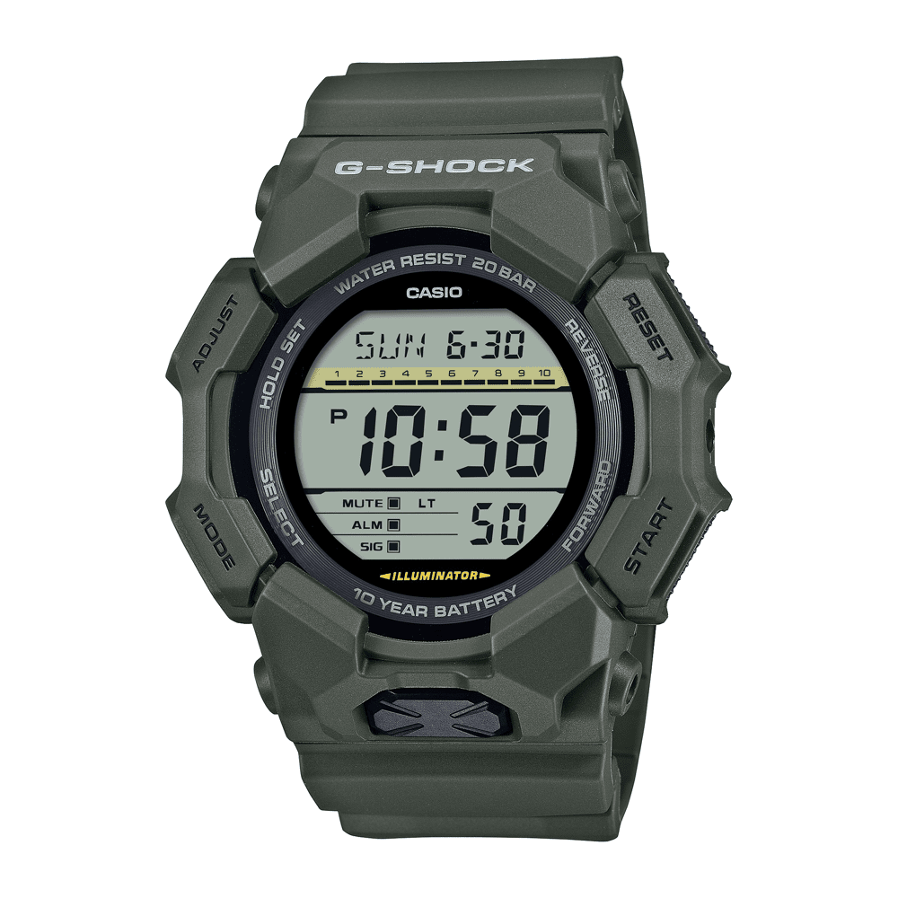 Casio G Shock Green Digital Watch GD010-3D Watches Casio G Shock 