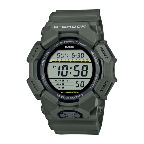 Casio G Shock Green Digital Watch GD010-3D Watches Casio G Shock 