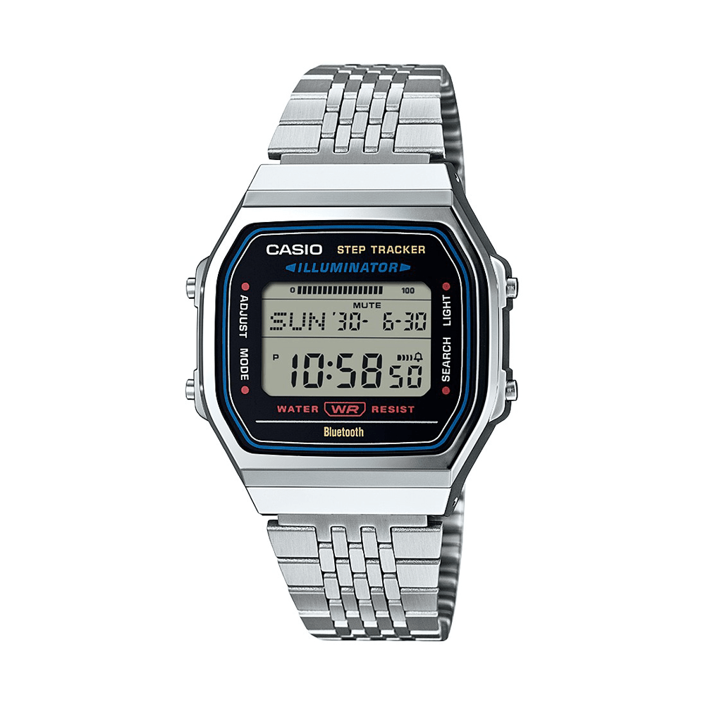 Casio Vintage Silver Digital Watch ABL100WE-1A Watches Casio 