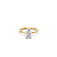 2.00ct Pear Solitaire Laboratory Grown Diamond Ring in 18ct Yellow Gold Rings Bevilles 