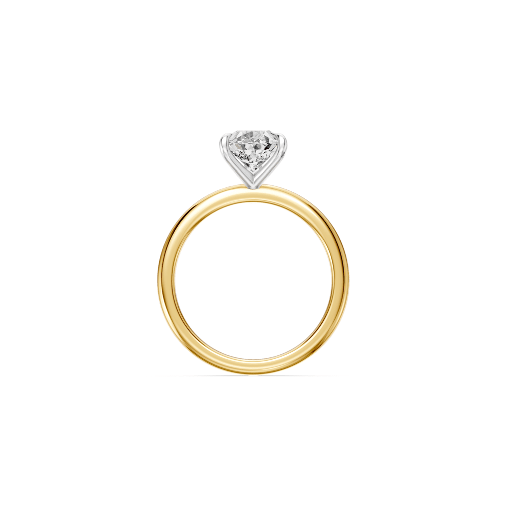 2.00ct Pear Solitaire Laboratory-Grown Diamond Ring in 18kt Yellow Gold and 18kt White Gold Rings Bevilles 