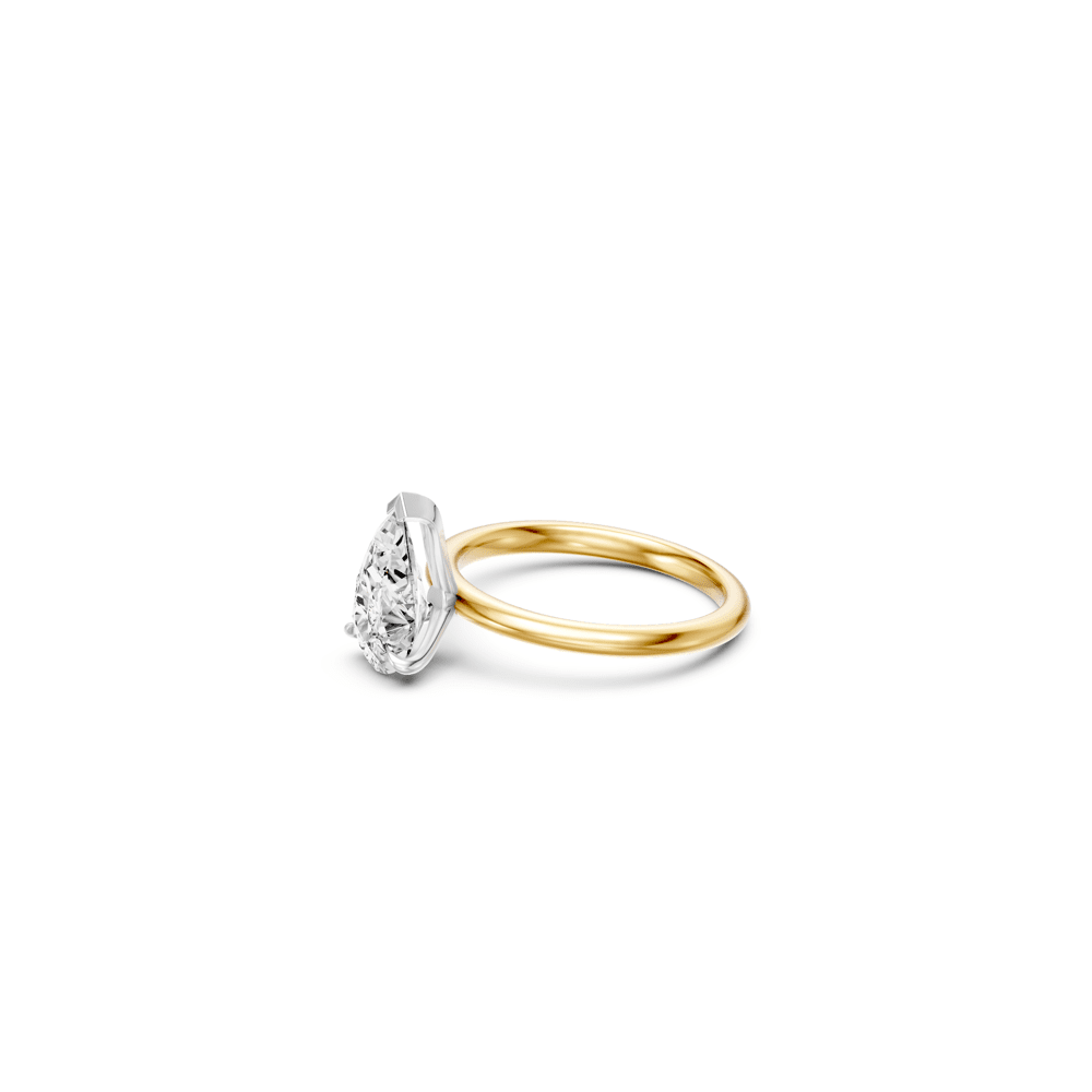 2.00ct Pear Solitaire Laboratory Grown Diamond Ring in 18ct Yellow Gold Rings Bevilles 
