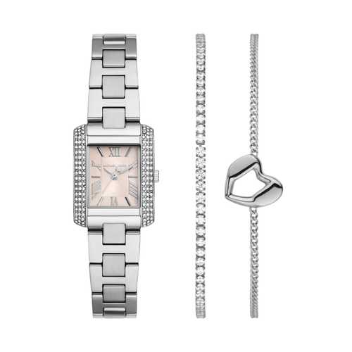 Michael Kors Emery Three-Hand Stainless Steel Watch and Bracelets Gift Set MK7514SET Watches Michael Kors 