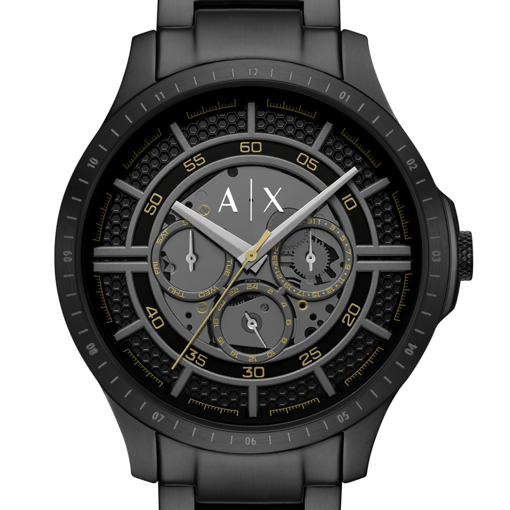 Armani Exchange Multifunction Black Stainless Steel Watch AX2460 Watches Armani Exchange 