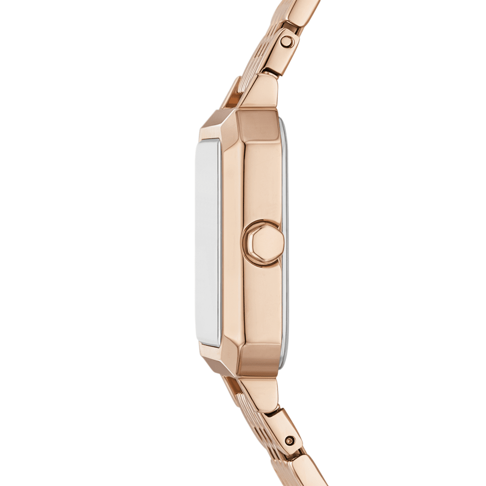 Armani Exchange Three-Hand Rose Gold-Tone Stainless Steel Watch and Bracelet Set AX7164SET Watches Armani Exchange 