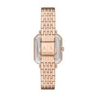 Armani Exchange Three-Hand Rose Gold-Tone Stainless Steel Watch and Bracelet Set AX7164SET Watches Armani Exchange 