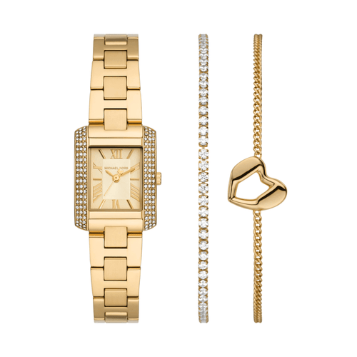 Michael Kors Emery Three-Hand Gold-Tone Stainless Steel Watch and Bracelets Gift Set MK7510SET Watches Michael Kors 