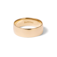 7mm Half Round Wedding Band in 9kt Yellow Gold Rings Bevilles 