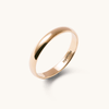3mm High Dome Wedding Band in 9kt Yellow Gold Rings Bevilles 