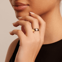 7mm High Dome Wedding Band in 9kt Yellow Gold Rings Bevilles 