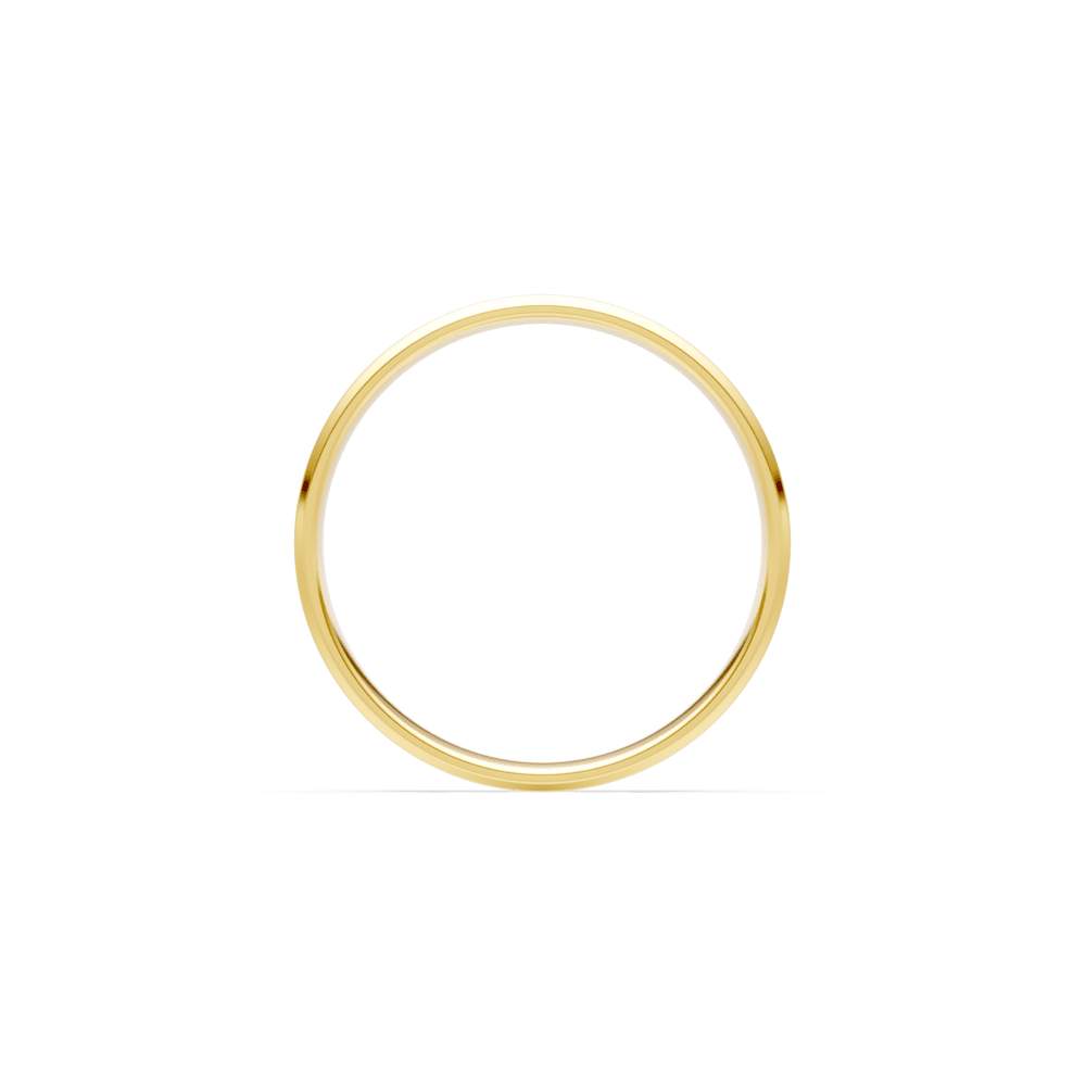 5mm Flat Bevelled Edge Wedding Band in 9kt Yellow Gold Rings Bevilles 