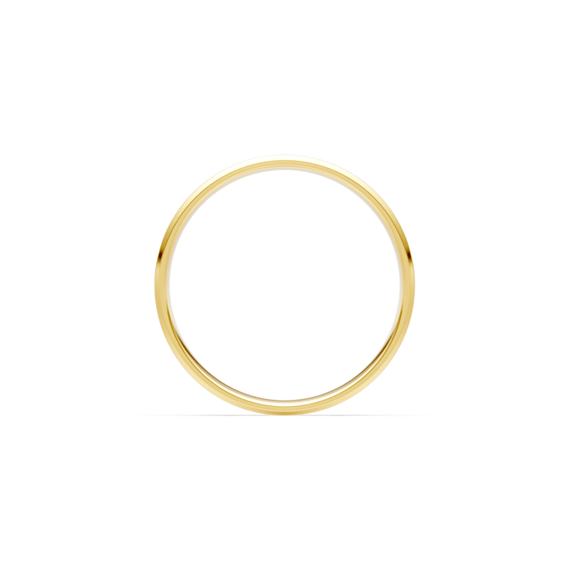 5mm Flat Bevelled Edge Wedding Band in 9kt Yellow Gold Rings Bevilles 