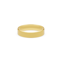 5mm Flat Bevelled Edge Wedding Band in 9kt Yellow Gold Rings Bevilles 