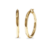 25mm Round Hoop Earrings in 9kt Yellow Gold Earrings Bevilles 