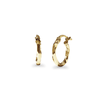 10mm Round Twist Hoop Earrings in 9kt Yellow Gold Earrings Bevilles 