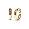 15mm Half Round Hoop Earrings in 9kt Yellow Gold Earrings Bevilles 