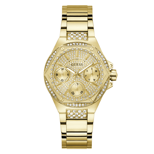 GUESS Ladies Gold Tone Multi-function Watch GW0878L2 Watches Guess 