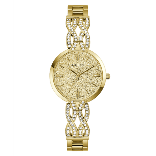 GUESS Ladies Gold Tone Analogue Watch GW0868L2 Watches Guess 