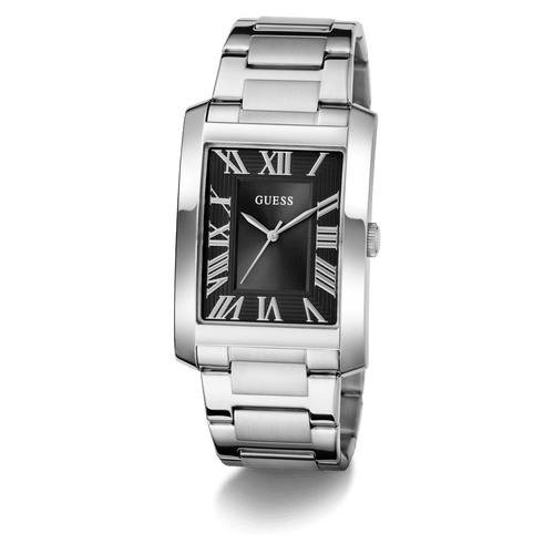 GUESS Men's Silver Tone Analogue Watch GW0896G1 Watches Guess 