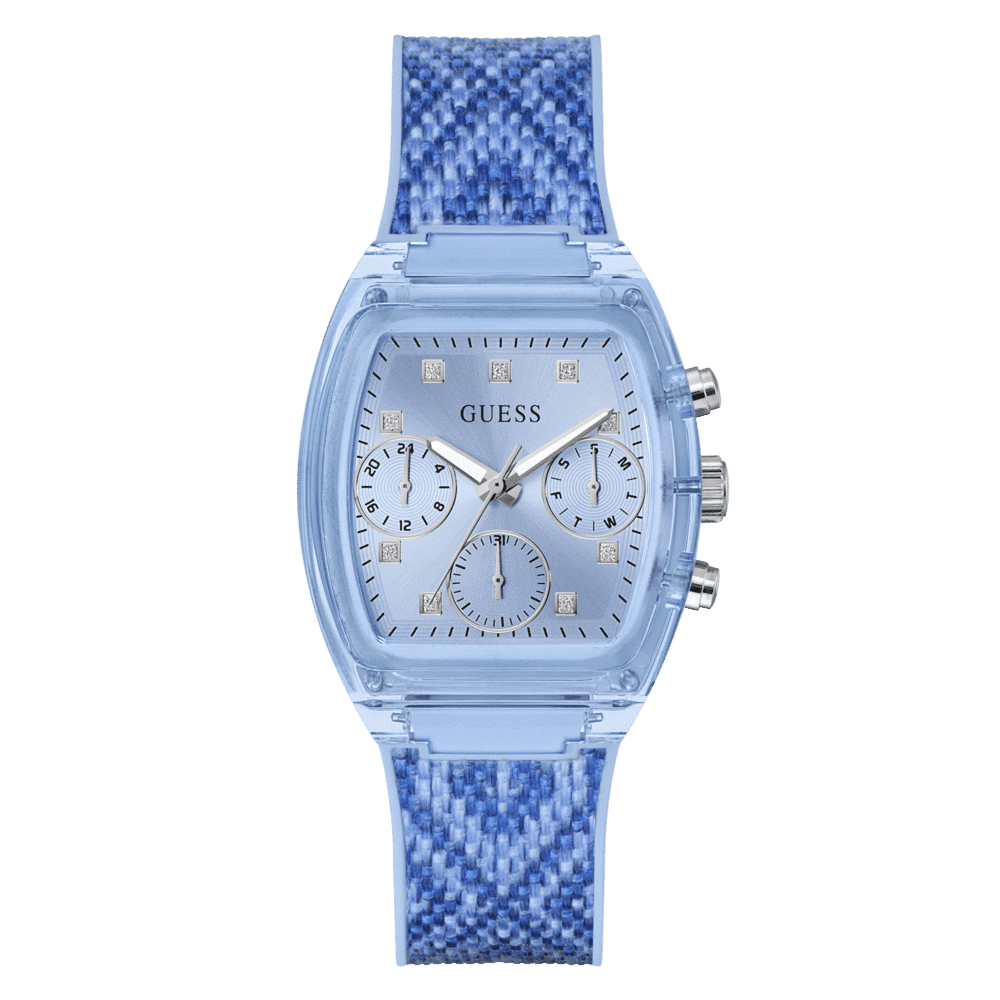 GUESS Ladies 2-Tone Blue Multi-function Watch GW0863L1 Watches Guess 