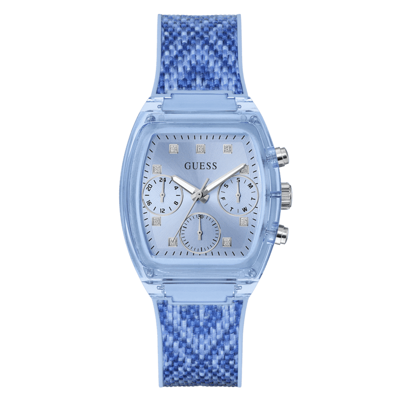 GUESS Ladies 2-Tone Blue Multi-function Watch GW0863L1 Watches Guess 