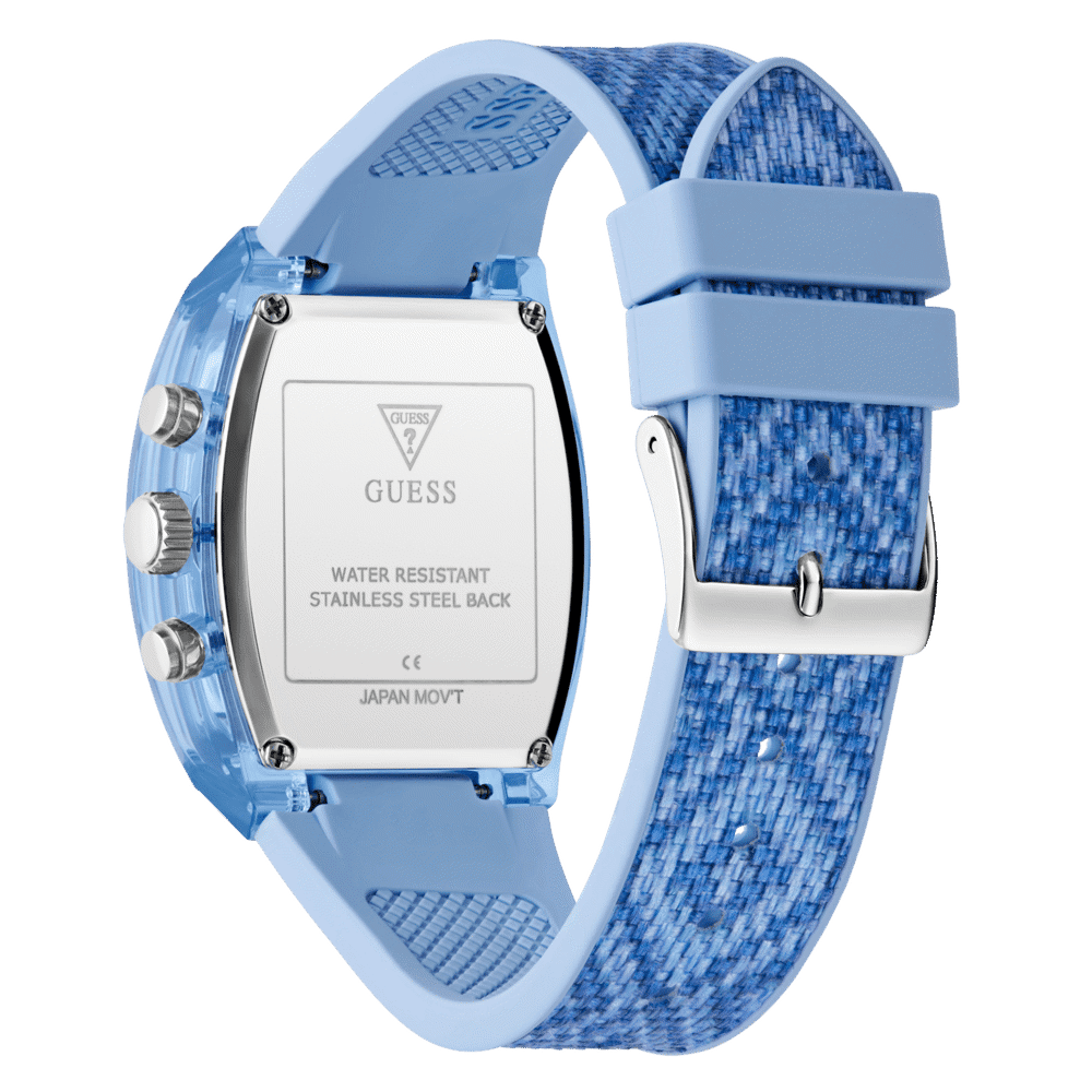 GUESS Ladies 2-Tone Blue Multi-function Watch GW0863L1 Watches Guess 