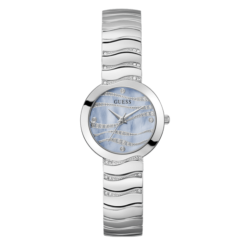 GUESS Ladies Silver Tone Analogue Watch GW0871L1 Watches Guess 