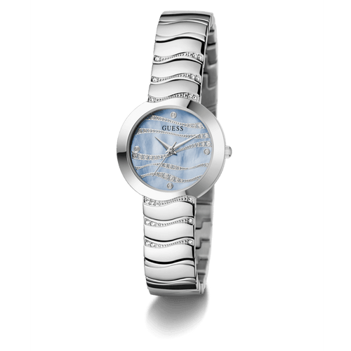 GUESS Ladies Silver Tone Analogue Watch GW0871L1 Watches Guess 