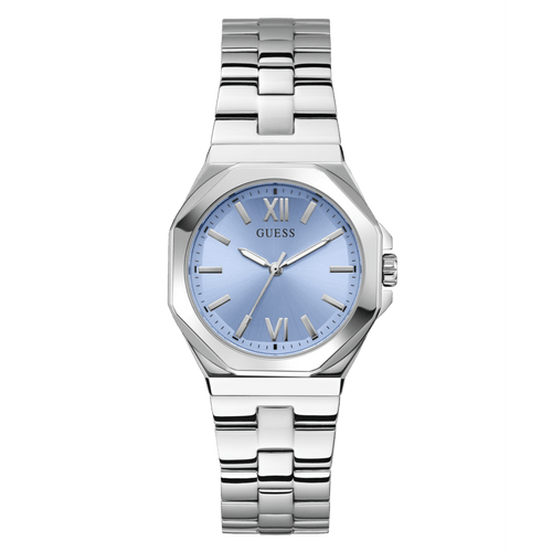GUESS Ladies Silver Tone Analogue Watch GW0873L1 Watches Guess 