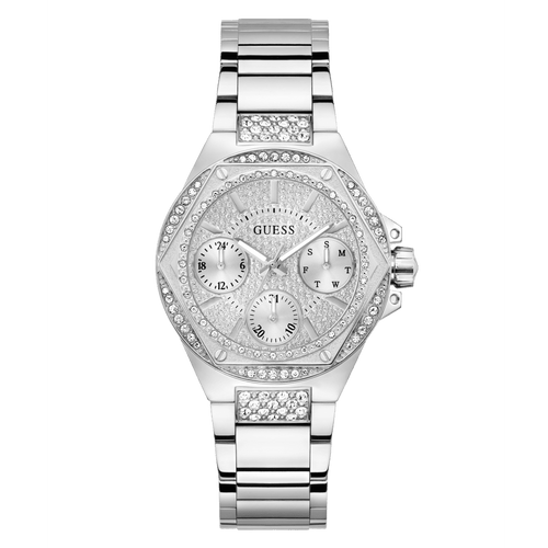 GUESS Ladies Silver Tone Multi-function Watch GW0878L1 Watches Guess 
