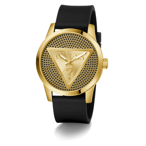 Guess Badge Glitz Black and Gold Watch GW0916G1 Watches Guess 
