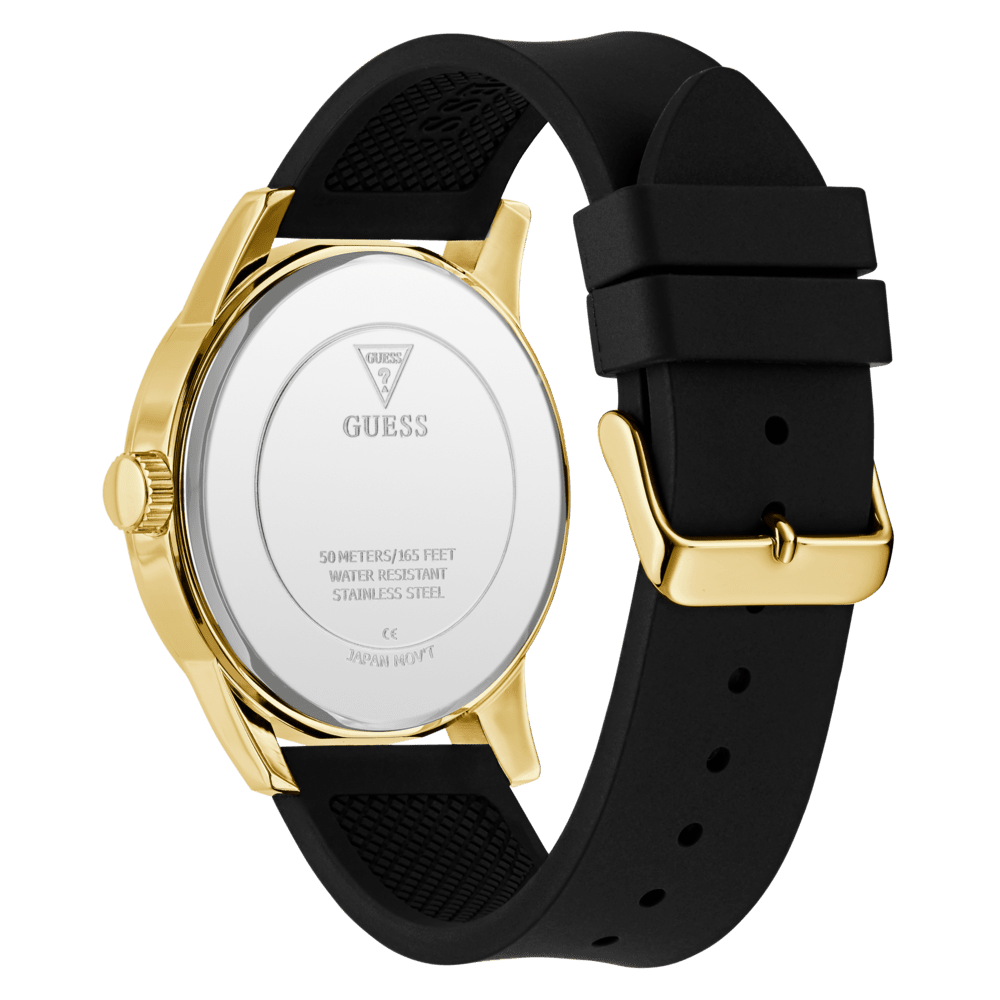 Guess Badge Glitz Black and Gold Watch GW0916G1 Watches Guess 